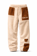 Bear Life Sherpa Pants – Cream & Brown Edition
